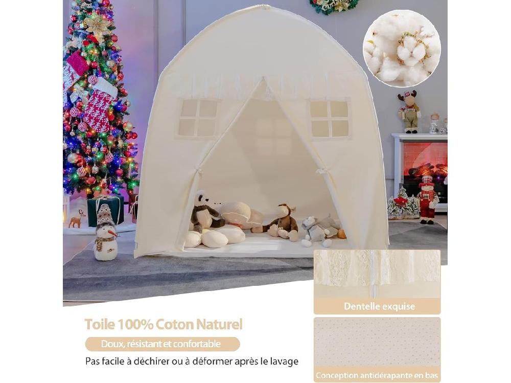 Vente Unique Tente De Jeu Pour Enfants Grande Maison De Jeu Pour Intérieur Et Extérieur Pour Enfants 3 Ans +