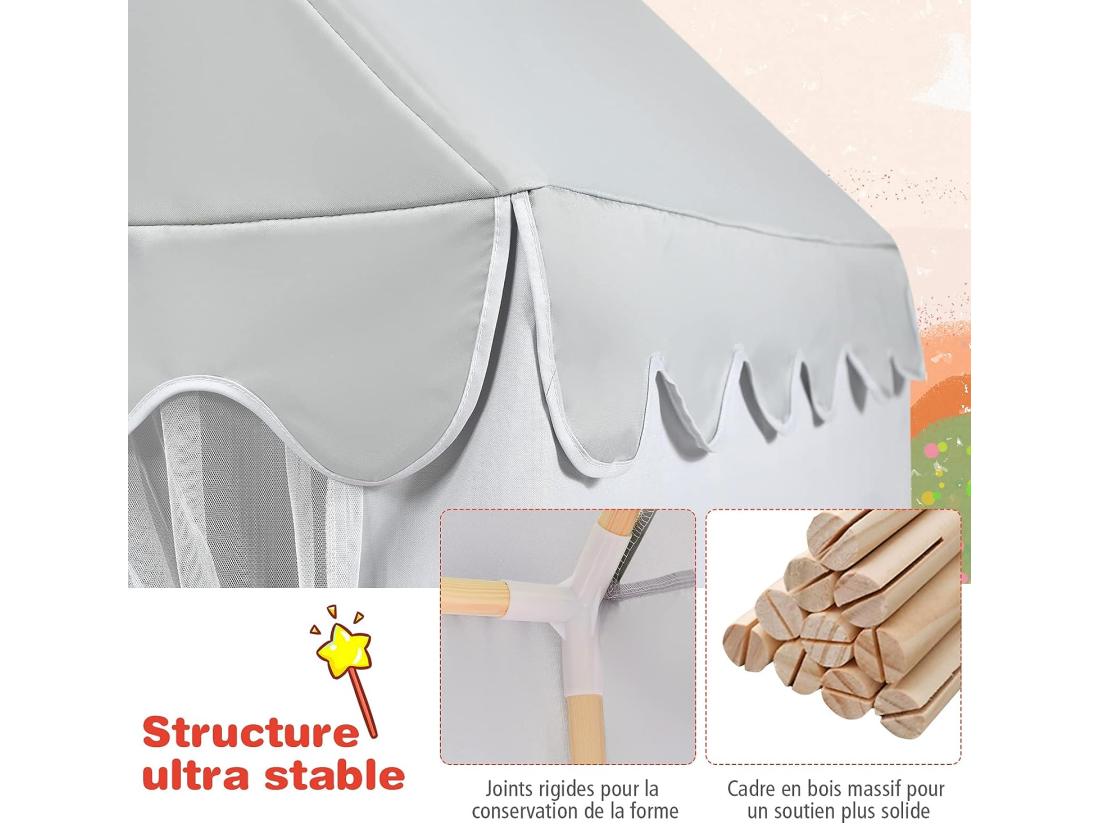 Vente Unique Tente De Jeux Pour Enfants Cabane De Style Princesse En Coton
