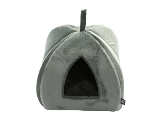vente unique Tente en velours pour chat "Sweet Cat" - Vert Foncé - L 35 x l 35 x H 38 cm