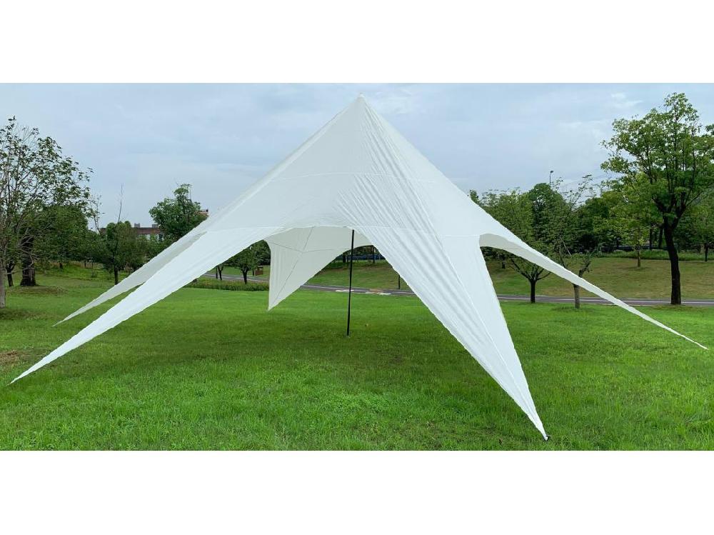 vente unique Tente forme étoile - Plastique - 10m - Blanc