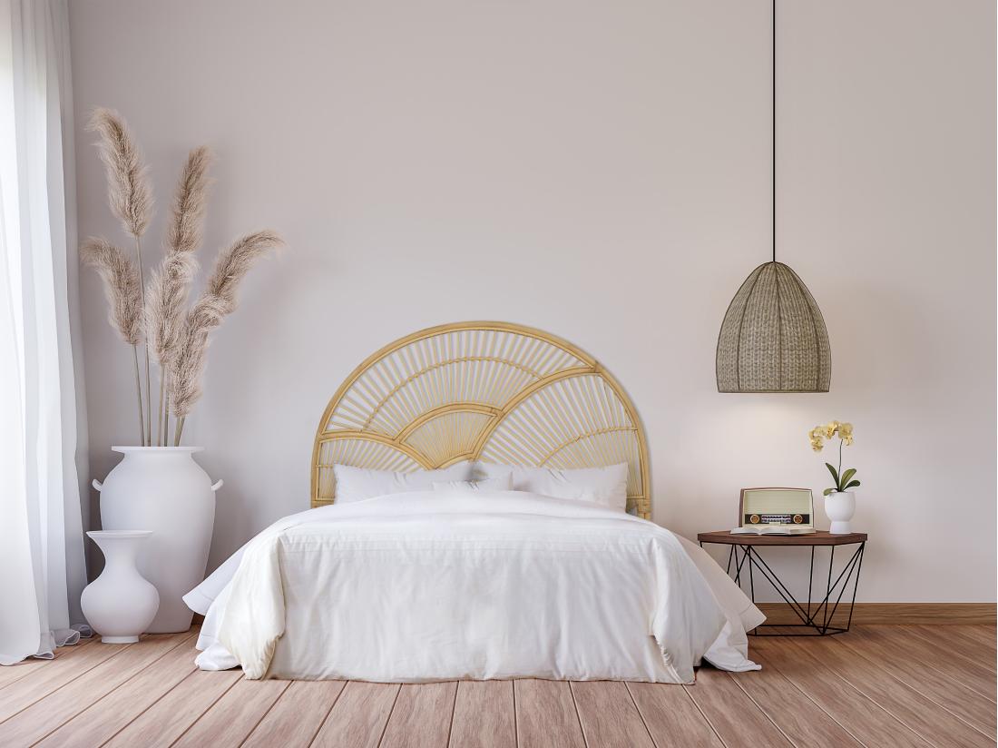 vente unique Tête de lit 140 cm - Rotin - Naturel - EFELA