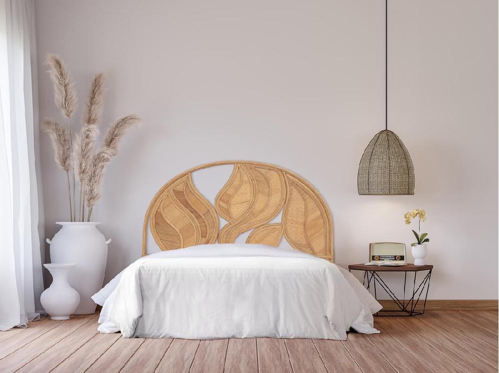 vente unique Tête de lit 160 cm - Rotin - Naturel - FLERIO