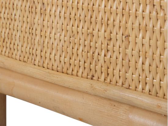 Vente Unique Tête De Lit 160 Cm - Rotin - Naturel - SOLIA