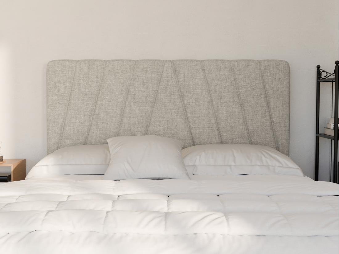 Vente Unique Tête De Lit 170 Cm - Tissu - Beige - LIDAMA De Pascal Morabito