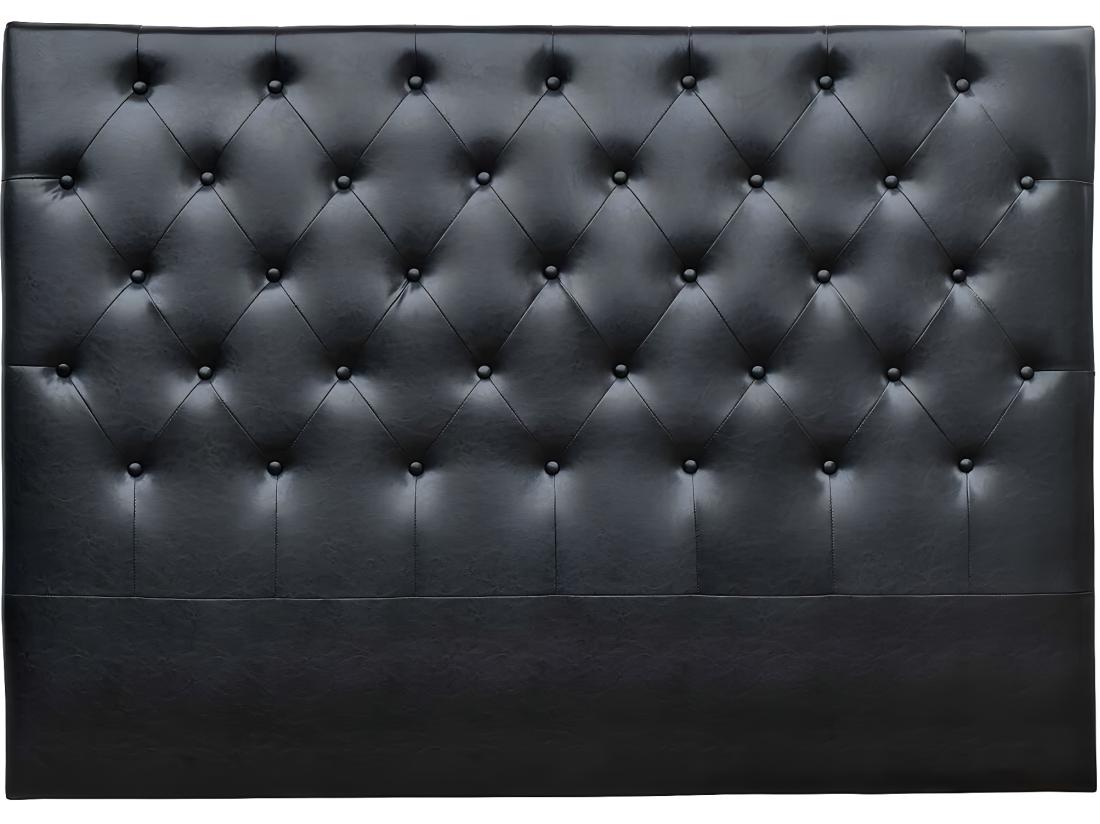 Vente Unique Tête De Lit Capitonnée "Déco" - 169 Cm - Noir - En PVC