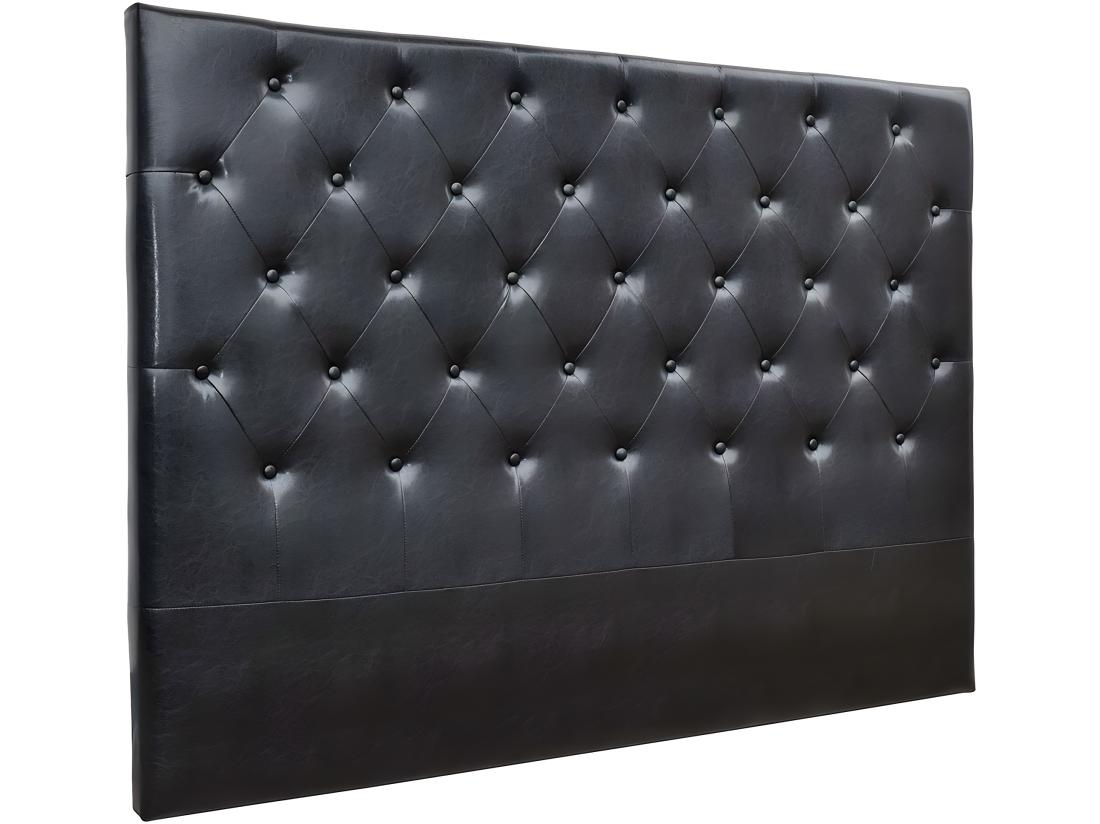 Vente Unique Tête De Lit Capitonnée "Déco" - 169 Cm - Noir - En PVC