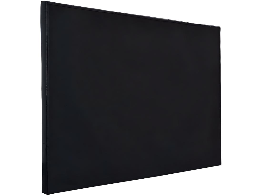 vente unique Tête de lit capitonnée "Déco" - 169 cm - Noir - En PVC