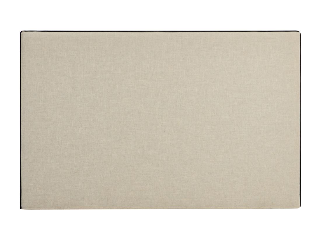 Vente Unique Tête De Lit Déhoussable 170 Cm - Coton Et Lin - Beige Et Noir - CHESMA