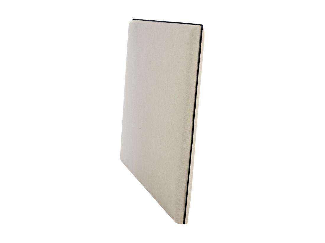 Vente Unique Tête De Lit Déhoussable 170 Cm - Coton Et Lin - Beige Et Noir - CHESMA