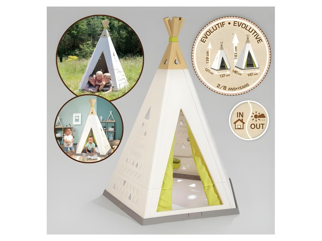 Vente Unique Tipi Enfant évolutif Intérieur/extérieur - Smoby