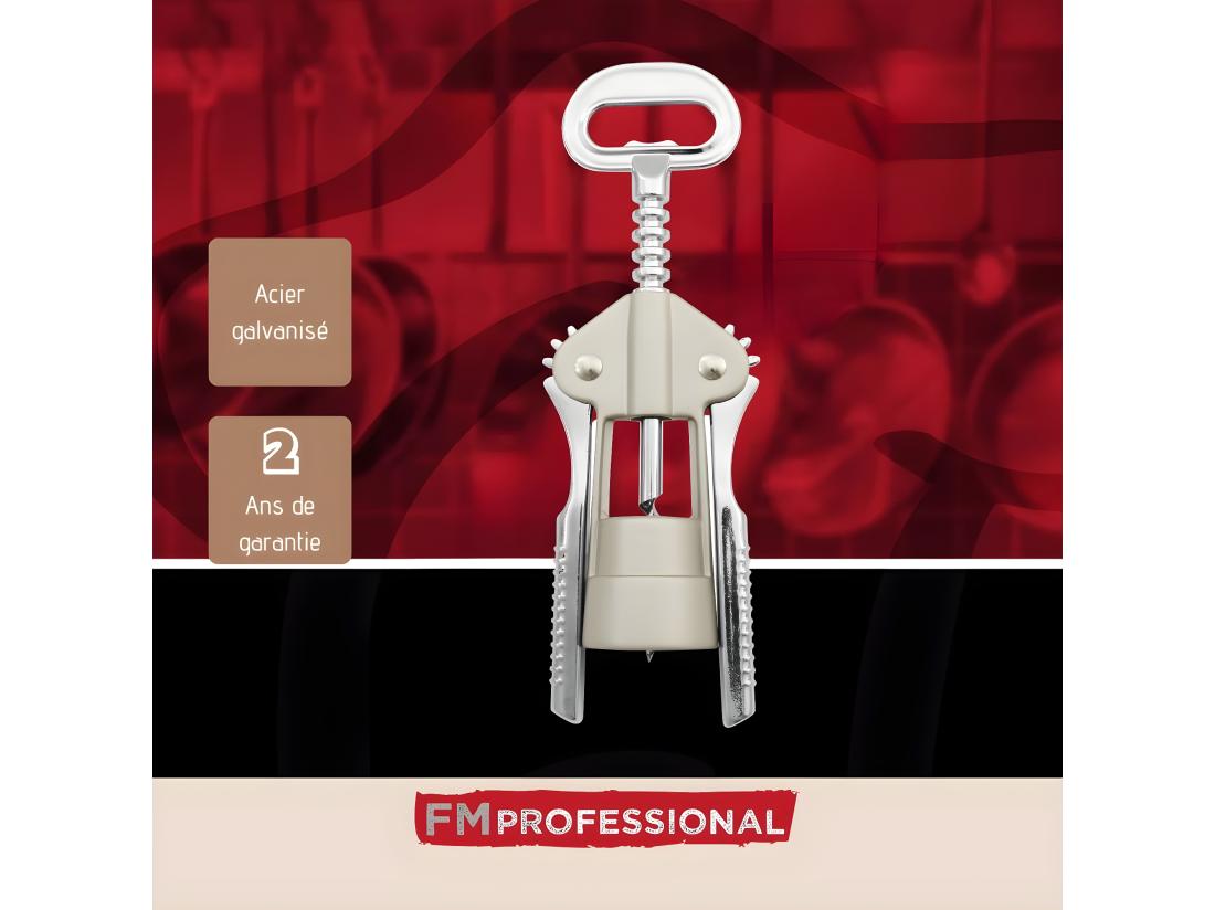 Vente Unique Tire Bouchon à Levier Fonction Décapsuleur FM Professional Boissons