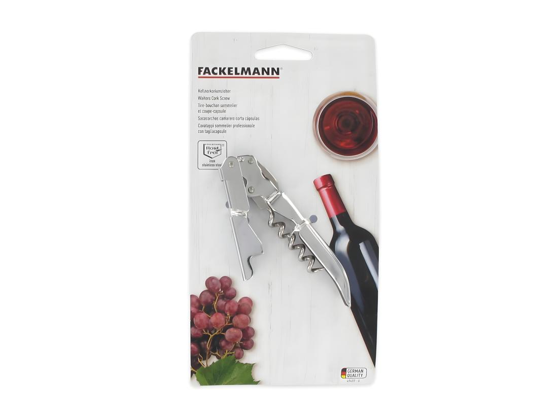 vente unique Tire-bouchon limonadier double levier en inox Fackelmann Bar Concept