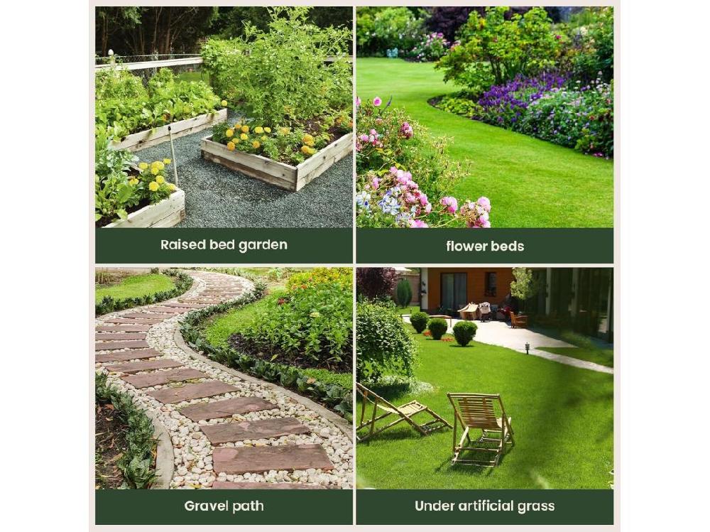 Vente Unique Toile De Paillage Contre Les Mauvaises Herbes Pour Serre Patios Jardins - Indéchirable Perméable à L'eau Anti UV - 2x50m