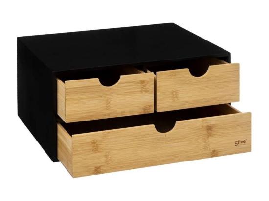 Vente Unique Tour De Rangement Bureau "Bava" 31cm Noir