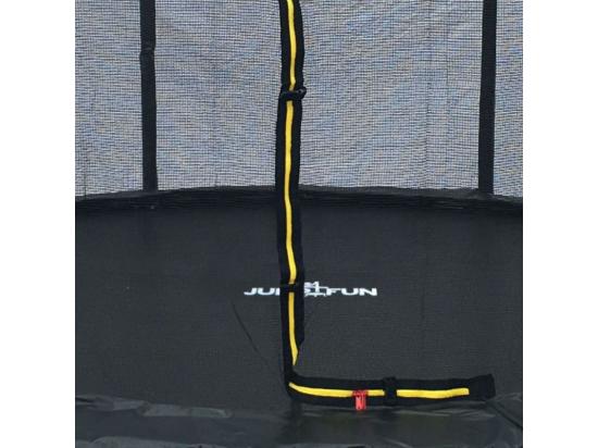 Vente Unique Trampoline Semi-Pro 10FT / 305cm Noir Avec Filet De Sécurité Tapis De Saut Coussin De Protection Echelle