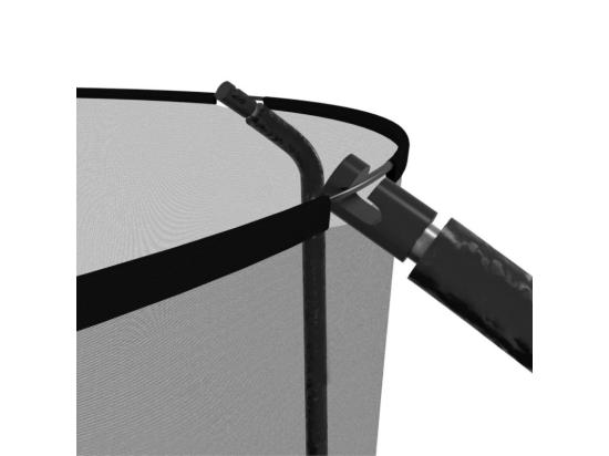 vente unique Trampoline Semi-Pro 10FT / 305cm Noir avec Filet de sécurité Tapis de saut Coussin de protection Echelle