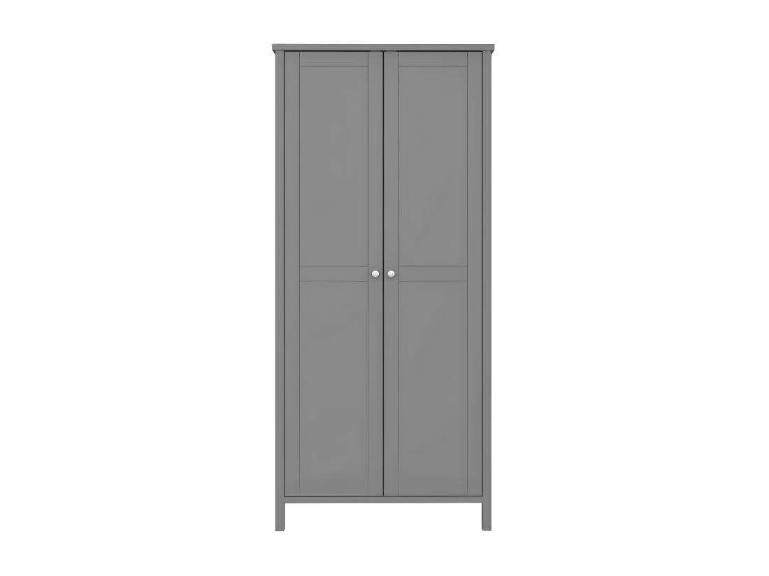 vente unique Tromsø armoire de rangement 2 portes gris