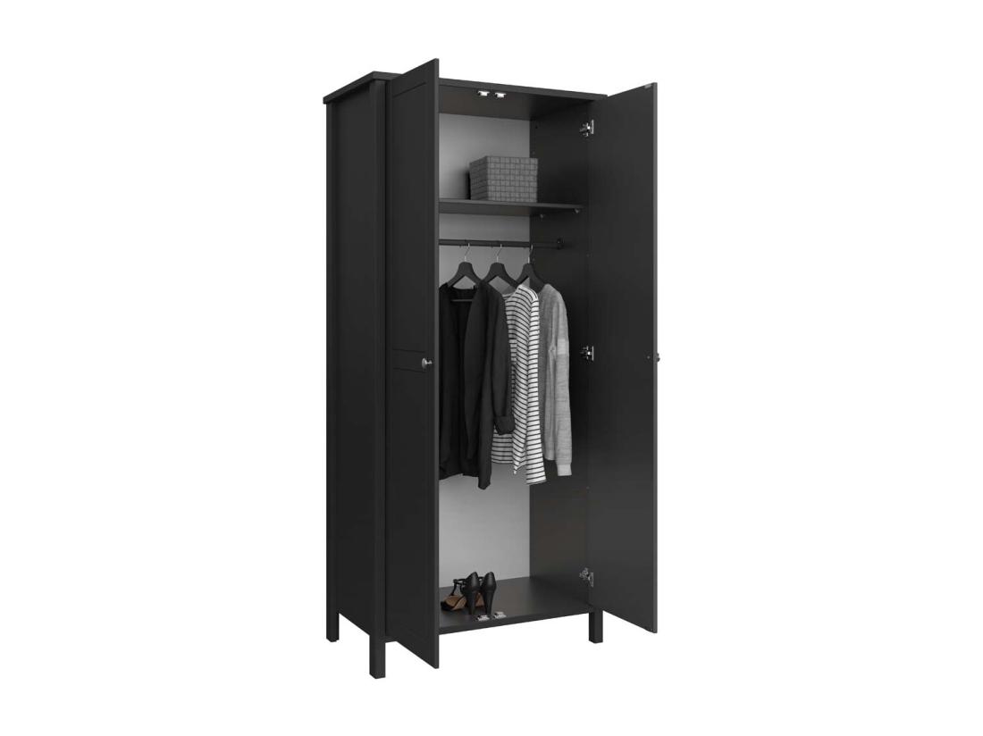 Vente Unique Tromsø Armoire De Rangement 4 Portes Couleur Café