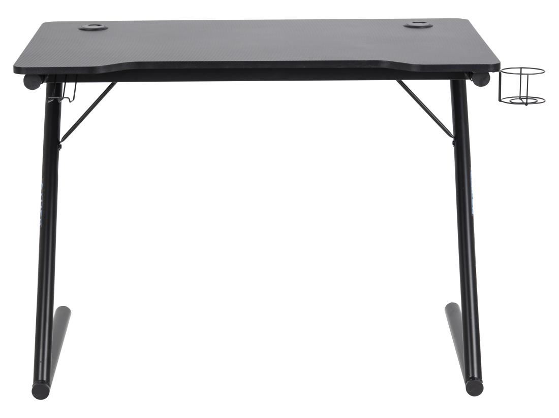 Vente Unique Trops Bureau Pour Gamer Avec Porte-gobelet Noir