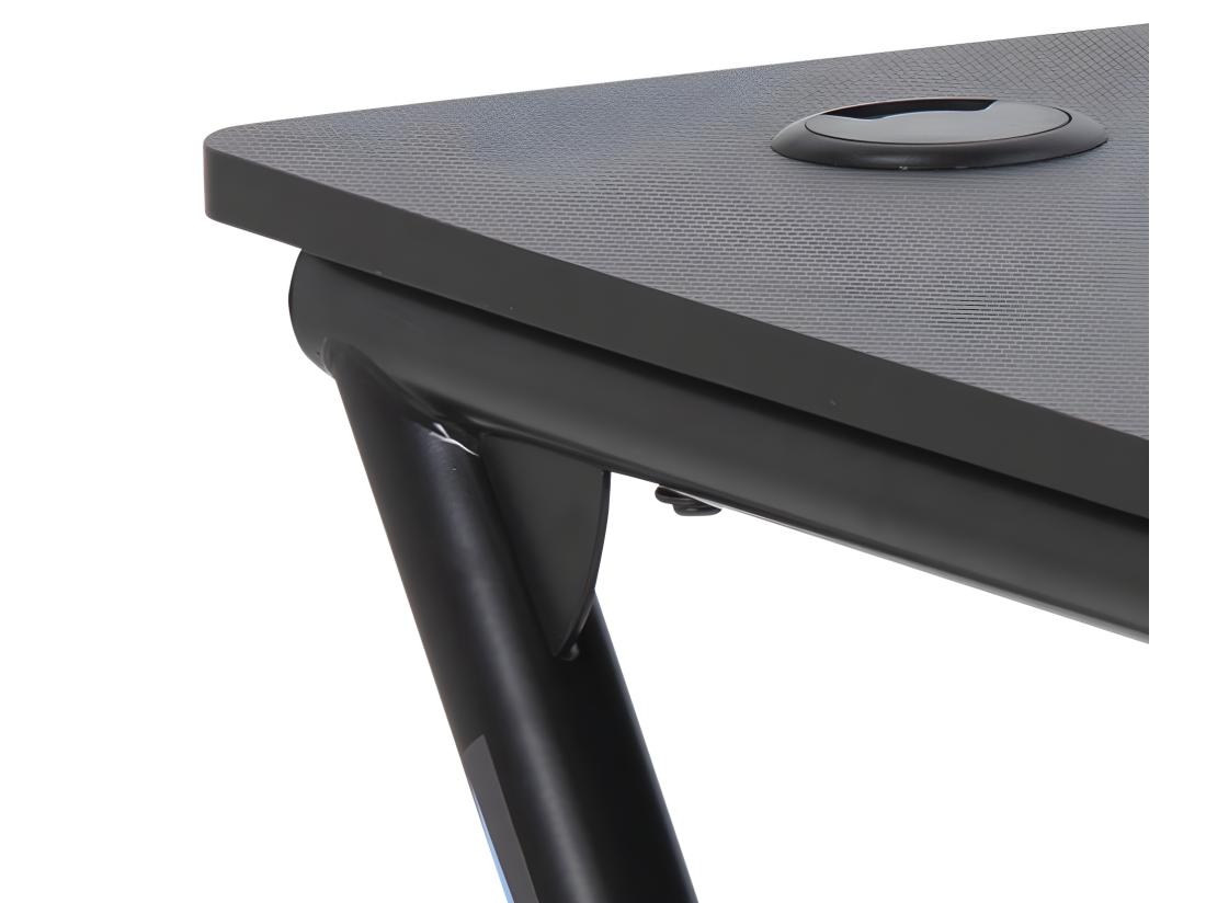 Vente Unique Trops Bureau Pour Gamer Avec Porte-gobelet Noir