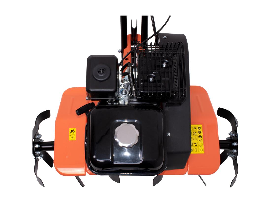 Vente Unique Tukang 212 - Motoculteur Pour Potager à Explosion à Essence 4 Temps 6.1HP Moteur 212cc Avec 6 Fraises Ø40 Cm