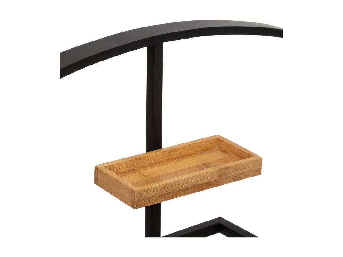 Vente Unique Valet De Chambre Design "Bambou" 114cm Noir