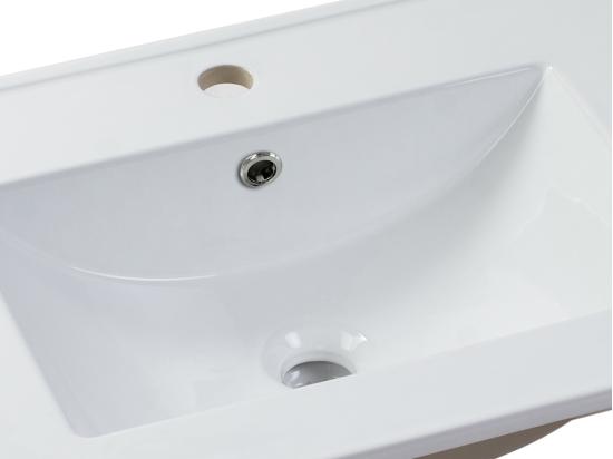 Vente Unique Vasque à Encastrer Blanche Rectangle En Céramique - 61 X 46 5 Cm - MOTIAC