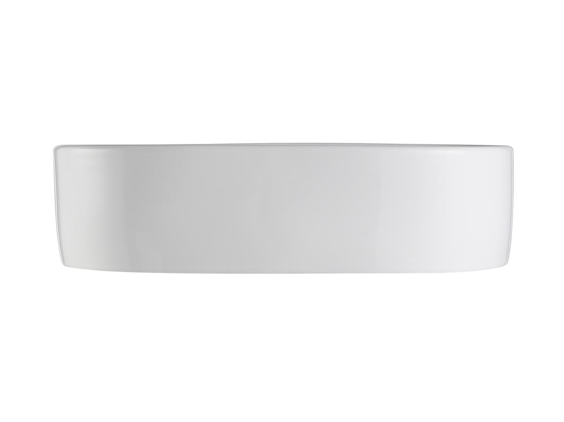 Vente Unique Vasque à Poser En Céramique Ovale - Blanc - 56 X 35 5 Cm - IWA II