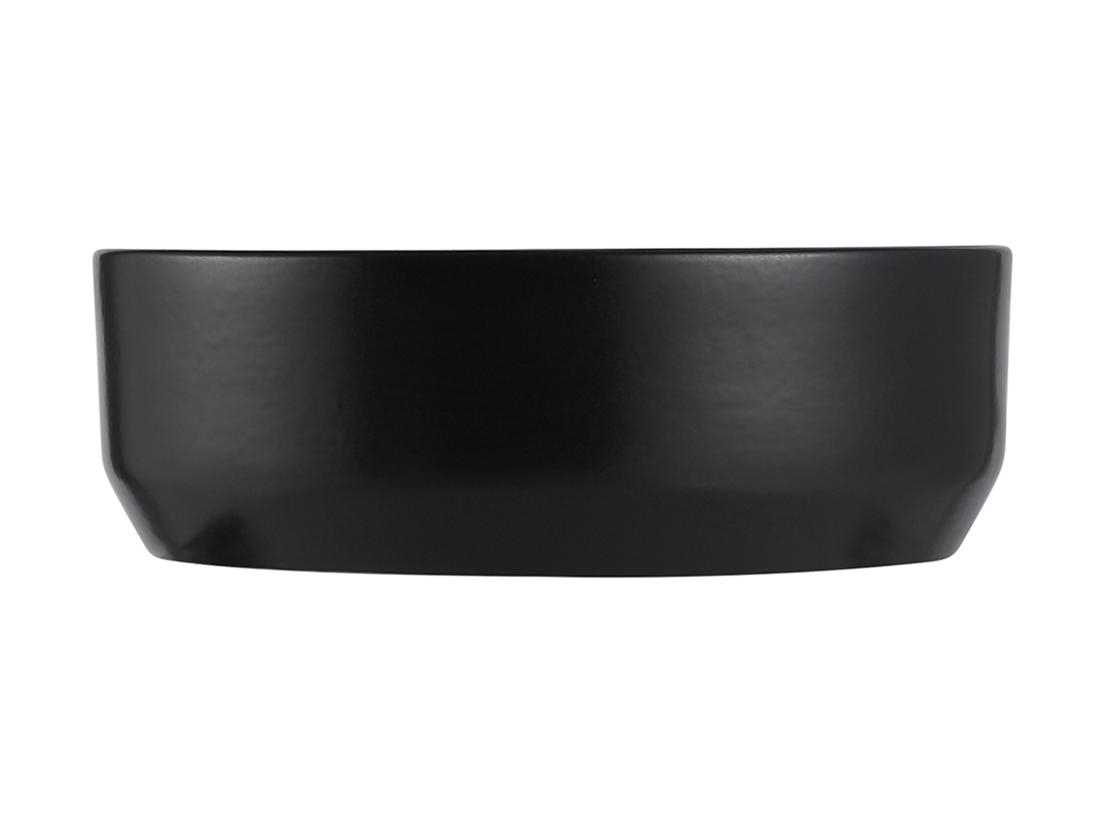 Vente Unique Vasque à Poser Ronde En Céramique - Noir - 36 Cm - KANELLE II