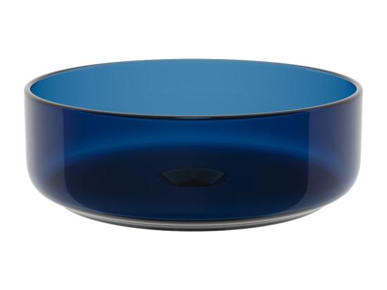 Vente Unique Vasque à Poser Ronde Translucide En Résine - 40 Cm - Bleu - SPAVO