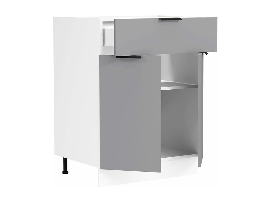Vente Unique VCM Armoire De Cuisine Largeur 60 Cm Tiroir Meuble Bas Cuisine Fasola