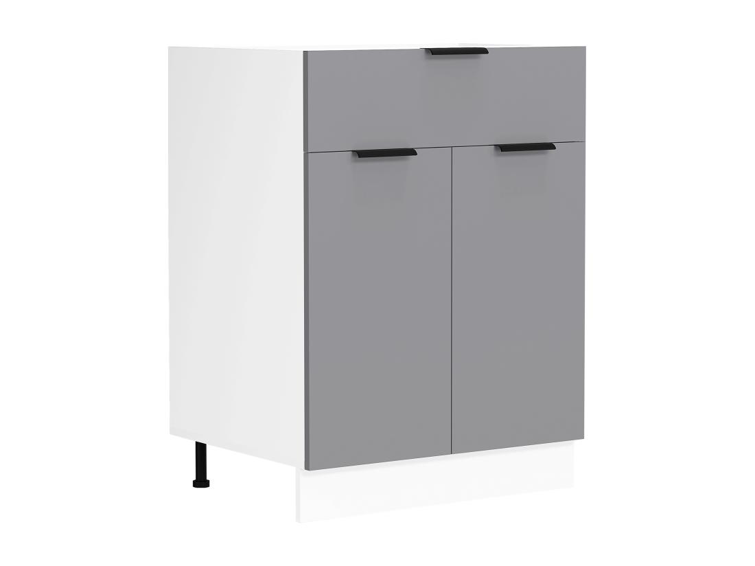 vente unique VCM Armoire de cuisine Largeur 60 cm Tiroir Meuble bas Cuisine Fasola