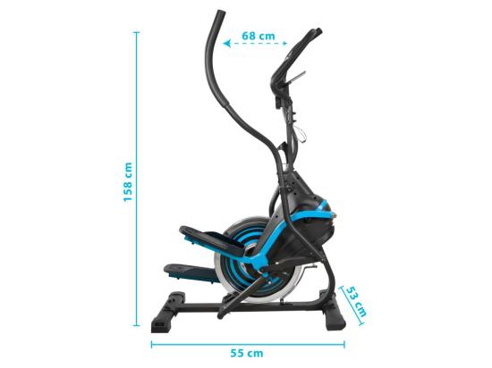 Vente Unique Vélo Elliptique SUPER SMART BIKE Cross Trainer - 8 Niveaux De Résistance Magnétique - Roue Inertie 7Kg Ecran D'entraînement