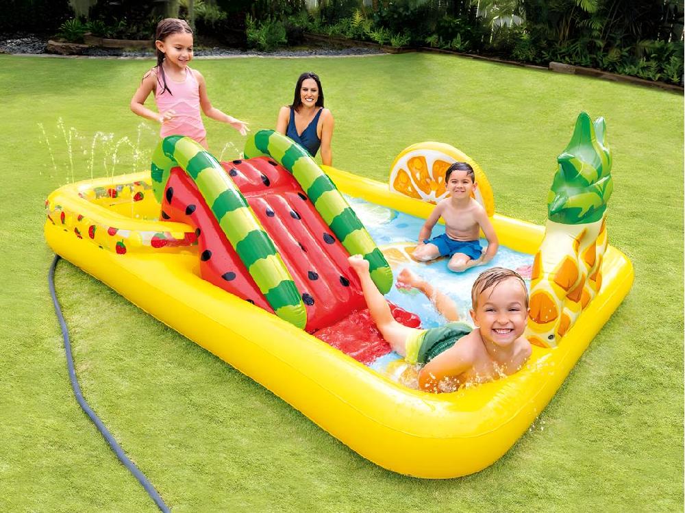Vente Unique Aire De Jeux Gonflable Fruits - Intex
