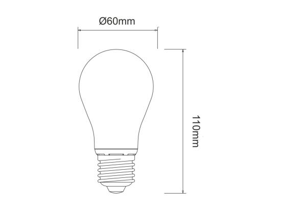 vente unique Ampoule LED classique 9W E27 3000K