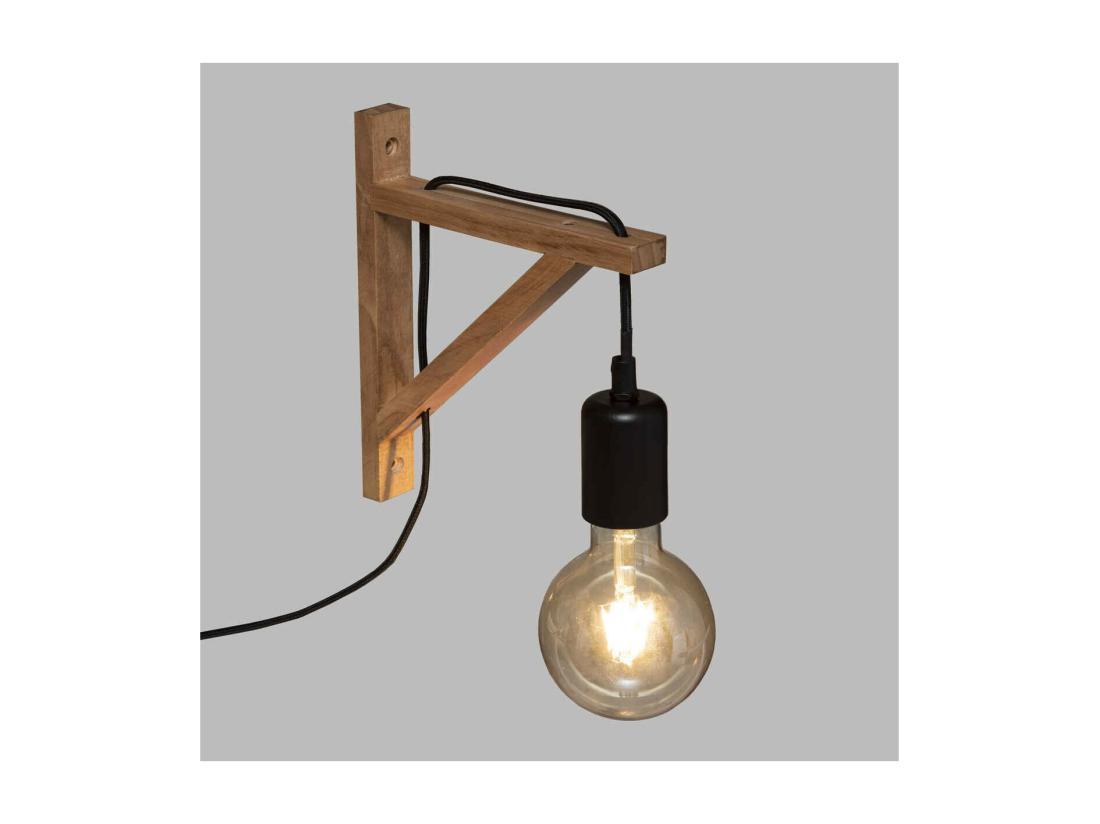 Vente Unique Applique Murale En Bois H 22 5 Cm