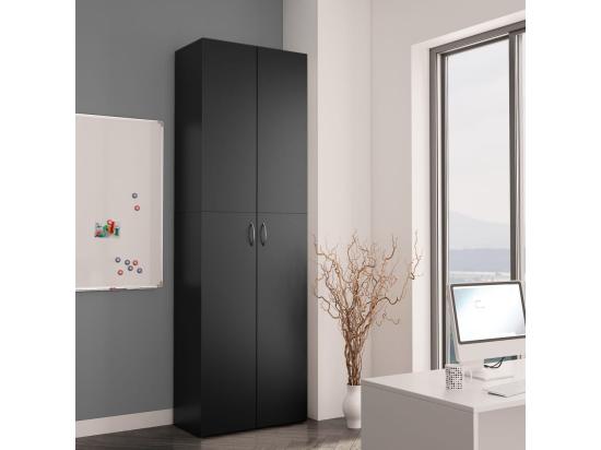 vente unique Armoire de bureau Noir 60 x 32x190