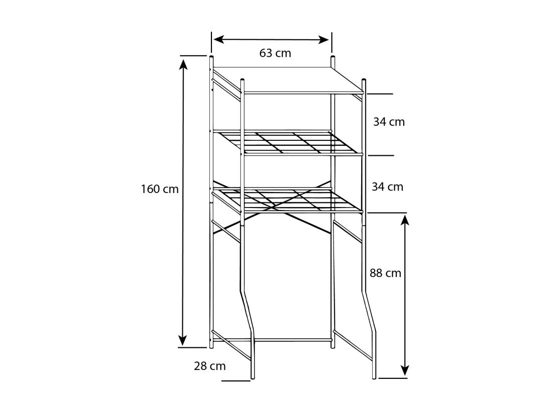 Vente Unique Armoire Pour Lave-linge Tubas M