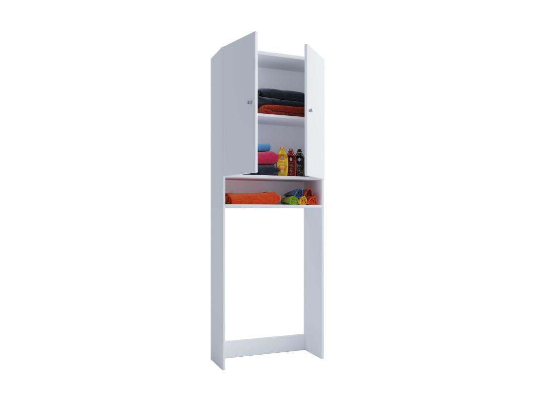 Vente Unique Armoire Surélevée Lave-linge Lona