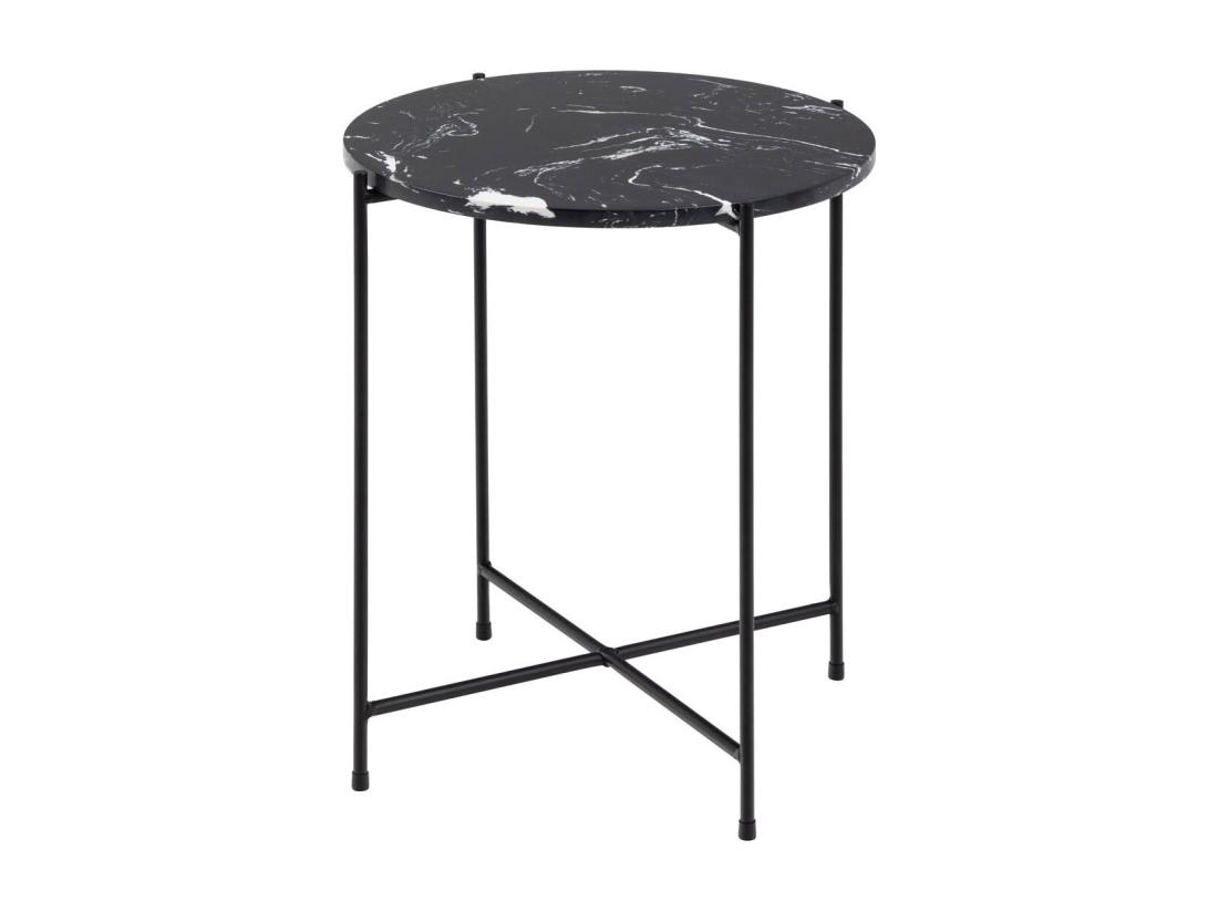 Vente Unique Avila Table D'angle Ø42 Cm Noir