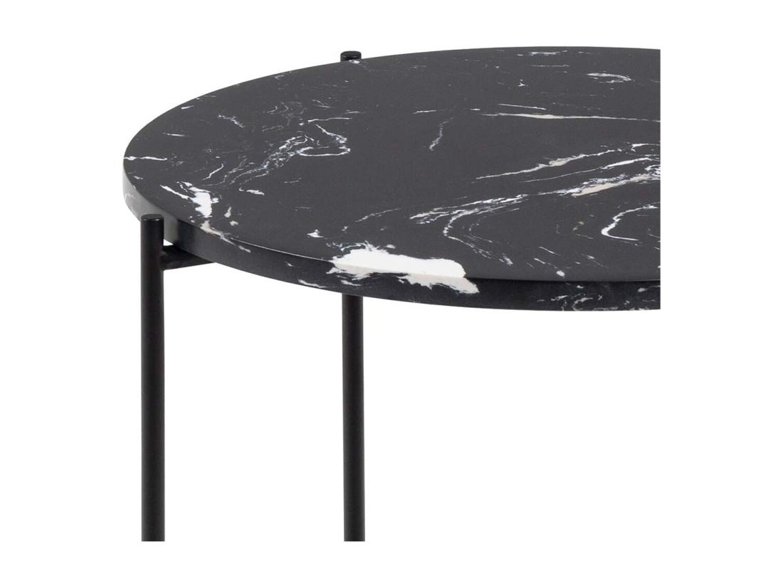 Vente Unique Avila Table D'angle Ø42 Cm Noir
