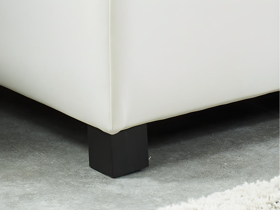 Vente Unique Banc Coffre Simili FILIPPO - Blanc
