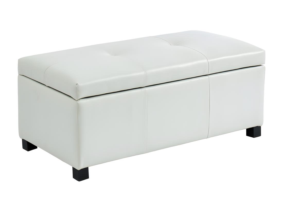 vente unique Banc coffre simili FILIPPO - Blanc