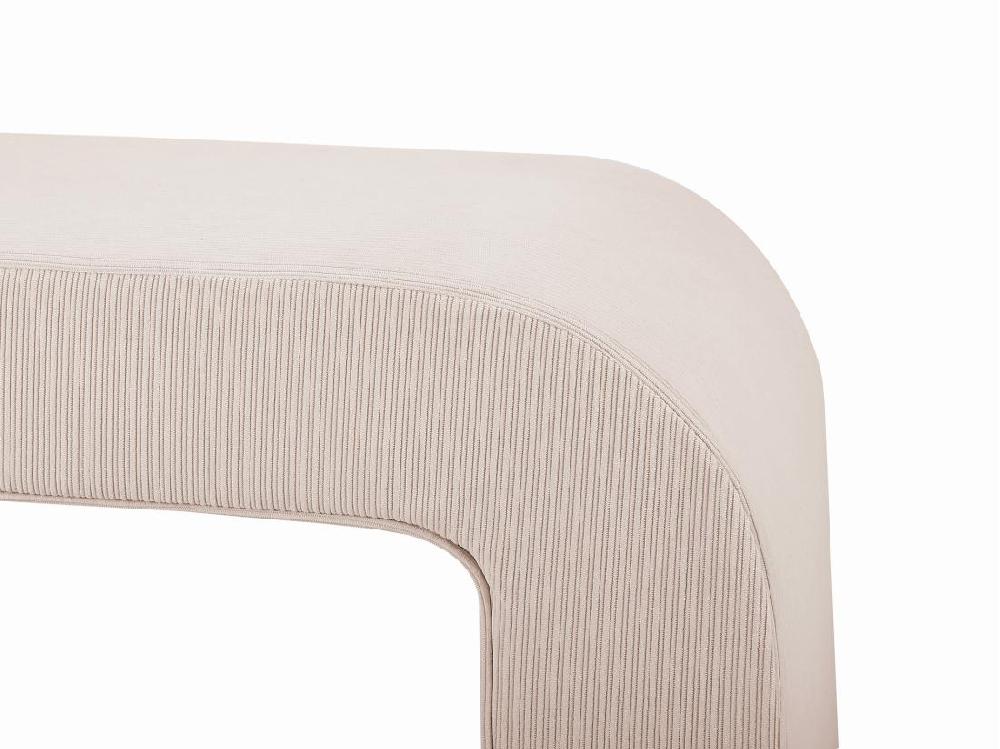 Vente Unique Banc En Velours Côtelé - Crème - CALVELO