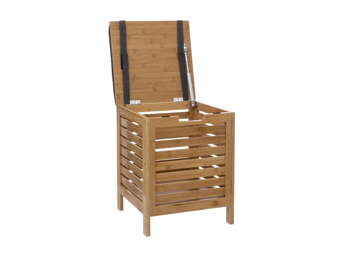 Vente Unique Banc Et Coffre De Rangement En Bambou