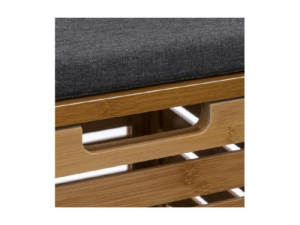 Vente Unique Banc Et Coffre De Rangement En Bambou