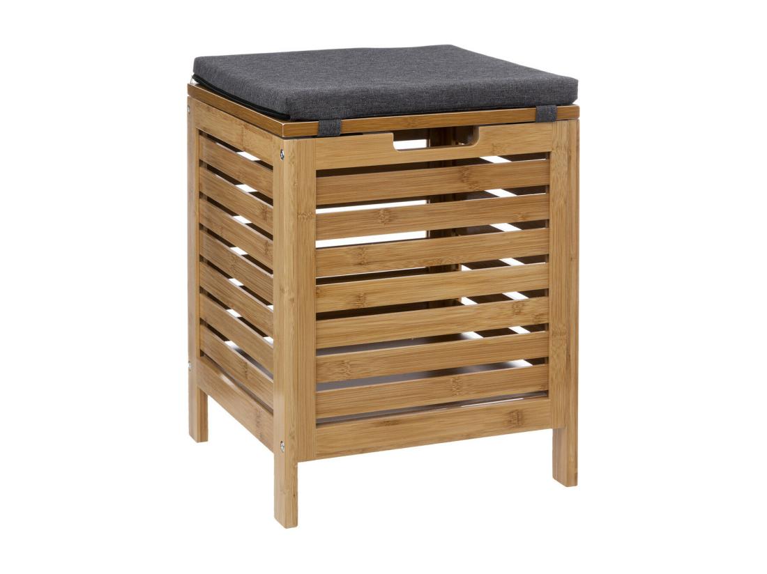 vente unique Banc et Coffre de rangement en Bambou