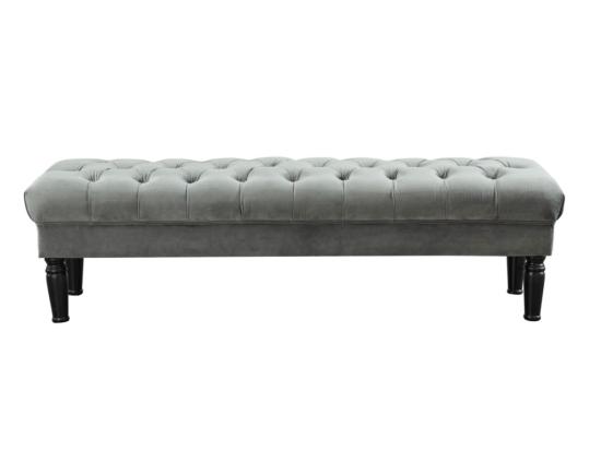 Vente Unique Banc RINALDO - Velours Gris