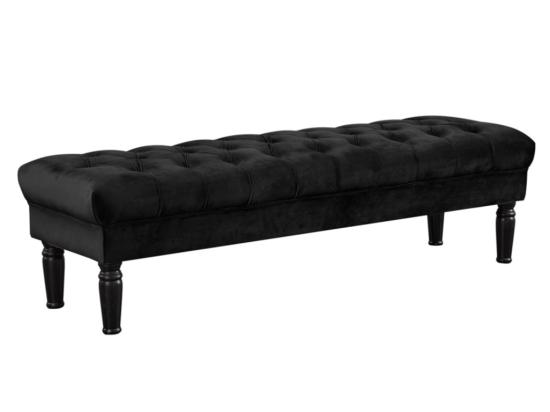 Vente Unique Banc RINALDO - Velours Noir