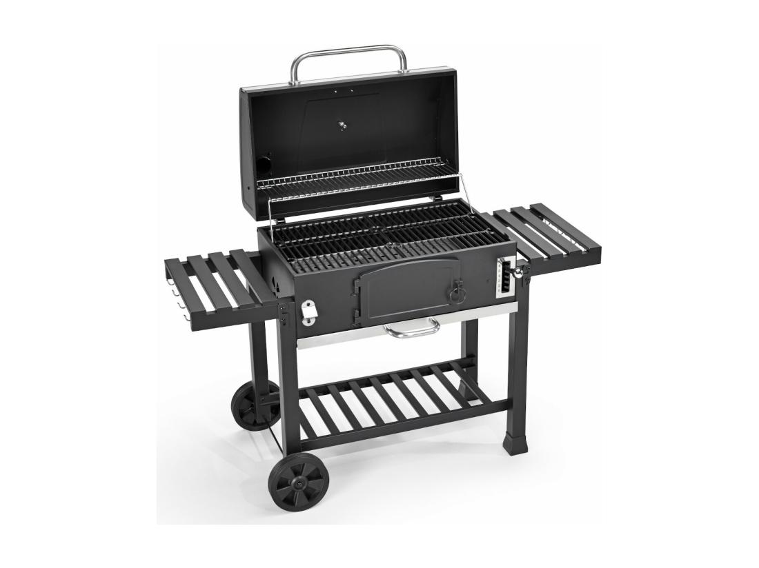 Vente Unique Barbecue Au Charbon De Bois Fumoir